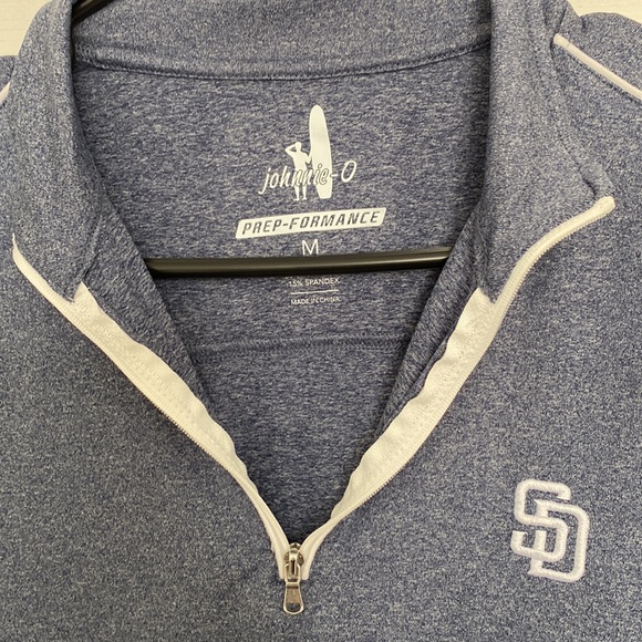 Johnnie-O women’s medium, long sleeve, half zip, San Diego Padres shirt - Picture 2 of 4